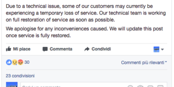 Vodafone giù — cause ancora ignote