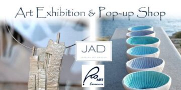 Martedì 18 luglio: Mostra d’arte e temporary shop di JAD e Ro Art Ceramics