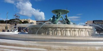 Valletta: aperto al pubblico il nuovo ingresso alla città e restaurata la Fontana dei Tritoni