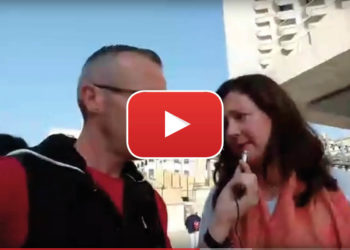 Manifestazione a Valletta, Carluccio intervista Marlene Farrugia [video]