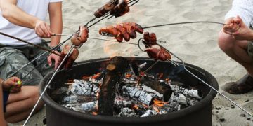Barbeque in spiaggia