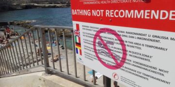 Sliema divieto di balneazione