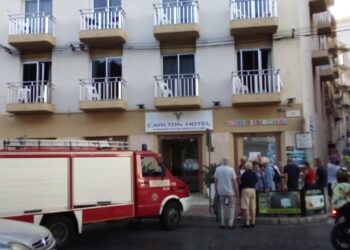 incendio albergo gzira