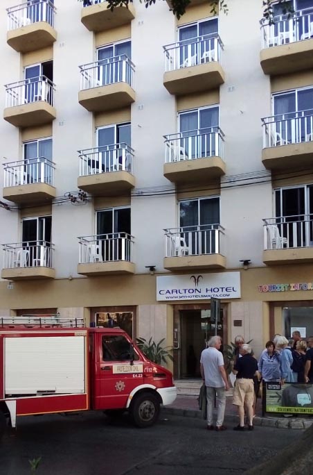 incendio albergo Sliema