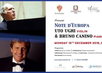 Intervista esclusiva a Uto Ughi, che suonerà a Malta con Bruno Canino il 10 dicembre