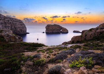 dwejra gozo costa isola fungus rock