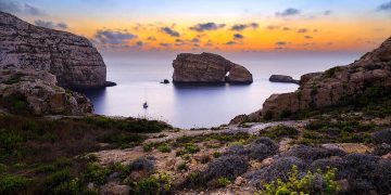 dwejra gozo costa isola fungus rock