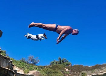 Morto Titti, il cane tuffatore divenuto attrazione di St Peter’s Pool [video]