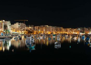 sliema notte palazzi notturna