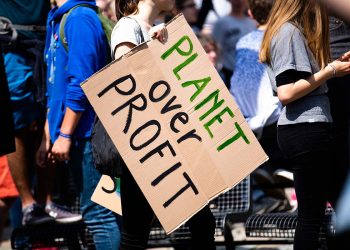 cambiamenti climatici cartello manifestazione