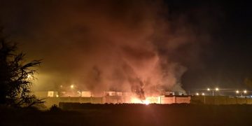 Hal Far in fiamme