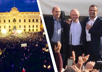 Le due piazze di Malta specchio di un Paese lacerato