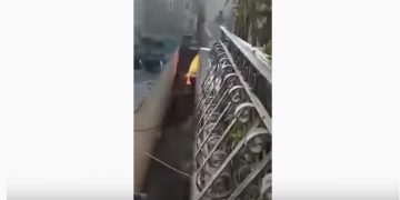 macchina in fiamme a zabbar