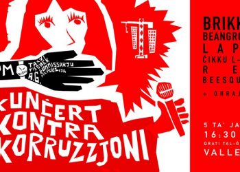 Kunċert Kontra Korruzzjoni: la scena musicale maltese si unisce alla protesta
