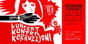 Kunċert Kontra Korruzzjoni: la scena musicale maltese si unisce alla protesta