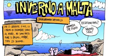 La satira di Michele Benincasa: Inverno a Malta