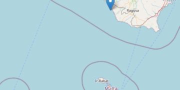 Terremoto a sud della Sicilia: la scossa si è avvertita distintamente anche a Malta