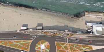 Aree pedonali, wi-fi, fontane e rotatorie: così rinasce la baia di Għadira