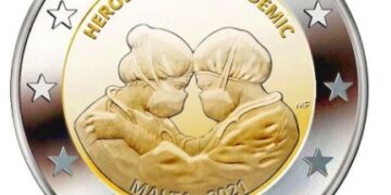 Malta rende omaggio agli eroi della pandemia con una nuova moneta commemorativa
