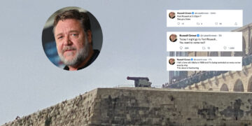 Il “Gladiatore” Russell Crowe è tornato a Malta, un amore che va avanti dal 1999