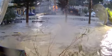 Maltempo: Gozo allagata, a Ghajnsielem le strade si trasformano in fiumi