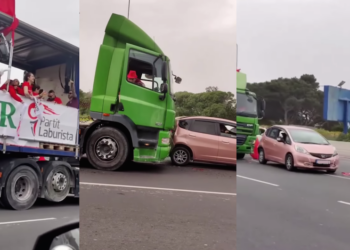 Camion carico di sostenitori del Partito Laburista in festa si schianta contro due auto a Marsa