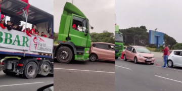 Camion carico di sostenitori del Partito Laburista in festa si schianta contro due auto a Marsa