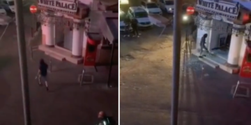 Follia a Paceville, uomo manda in frantumi vetrata di un locale