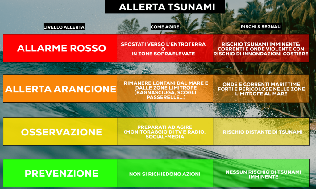 Allerta Tsunami - Rielaborazione schema Tsunami Warning System