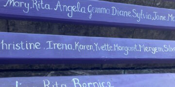 Il nome di Bernice Cassar si fa spazio sulla panchina in ricordo delle vittime di violenza domestica