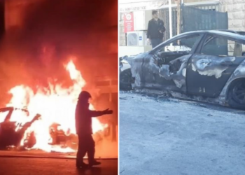 Auto in fiamme a San Gwann, danneggiati due negozi e altri cinque veicoli