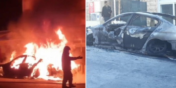 Auto in fiamme a San Gwann, danneggiati due negozi e altri cinque veicoli