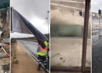 Maltempo a Malta, il Paese alle prese con i danni causati dai temporali e forti venti