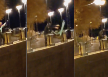 Getta monopattino dal parapetto di Balluta, il video fa il giro della rete