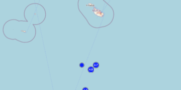Tre forti scosse di magnitudo 4.7 e 4.9 a largo di Malta