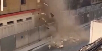 Foto dei lavori di demolizione a Psaila Street - @Malta Dizastru TOTALI !!!!!!!!