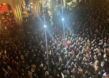 Folla infuriata fuori dal Parlamento per la protesta organizzata dal PN contro accordo-truffa ospedali pubblici