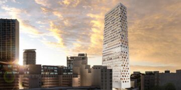 Rendering che mostra l'aspetto finale della torre di Paceville - @PX Lettings