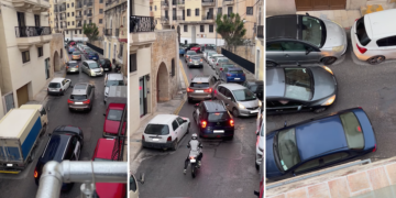 Strada stretta ma a doppio senso, sui social i video-sfogo che immortalano ingorghi e gincane a Msida