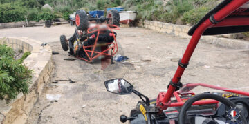 Buggy si ribalta a Gozo, grave il conducente