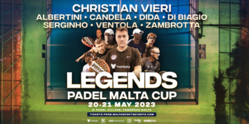 Al via la prima edizione della “Legends Padel Malta Cup”: presenti 8 leggende del calcio italiano e internazionale
