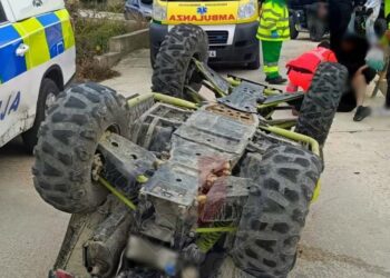Si ribalta con il quad, giovane gravemente ferito a Gozo