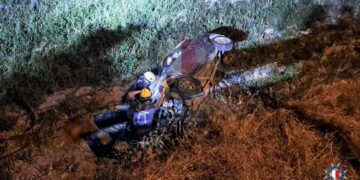 Incidenti stradali: auto plana e si ribalta in un campo a Mdina