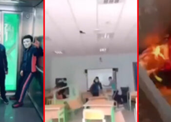 Acrobazie sui tetti, cassonetti incendiati e banchi che volano: studenti-vandali sospesi dopo il video sui social