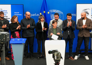 I vincitori del premio Daphne Caruana Galizia 2023 - Credit: Parlamento Europeo