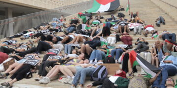 Manifestanti in protesta a Valletta: «Gaza massacrata da Israele con la complicità dell’Europa»