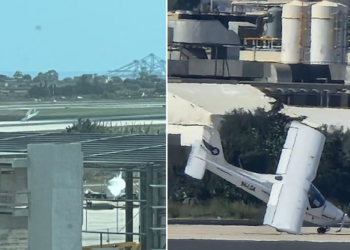 Paura all’aeroporto internazionale di Malta, piccolo aereo precipita sulla pista principale