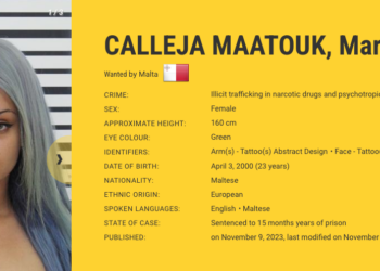 Anche Marzia Marimar Calleja Maatouk finisce nella lista dei latitanti “più ricercati” dall’Europol