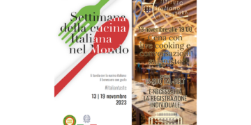 Settimana della Cucina Italiana nel Mondo: per l’ottava edizione cena live cooking e conversazioni sul gusto