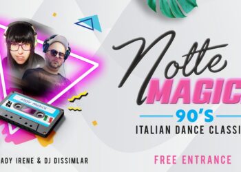 Venerdì 15 dicembre in programma “Notte Magica”: una serata all’insegna della musica italiana anni ‘90